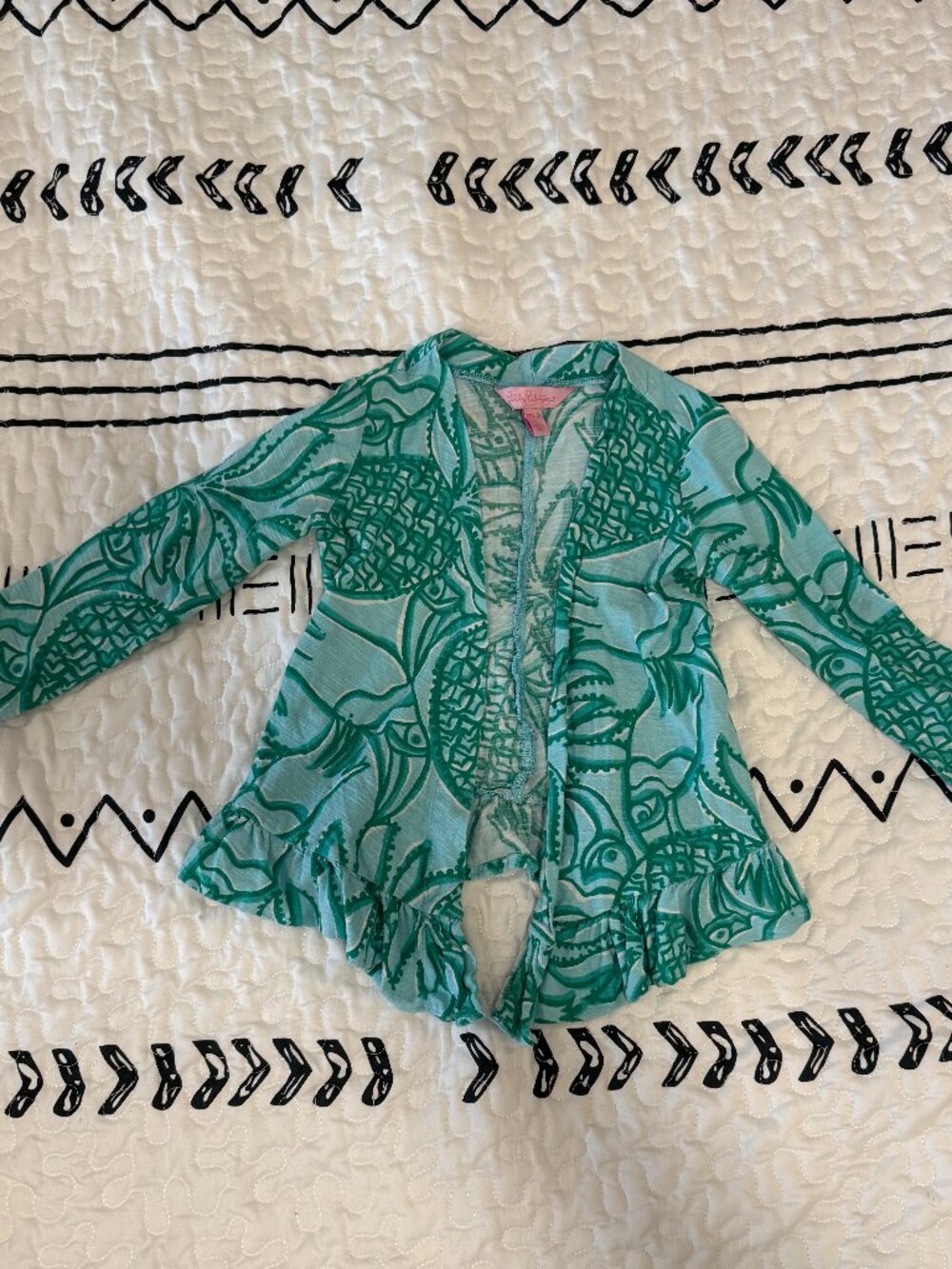 Lilly Pulitzer - Girls XS - Sweater - Pineapple Toucan Tango